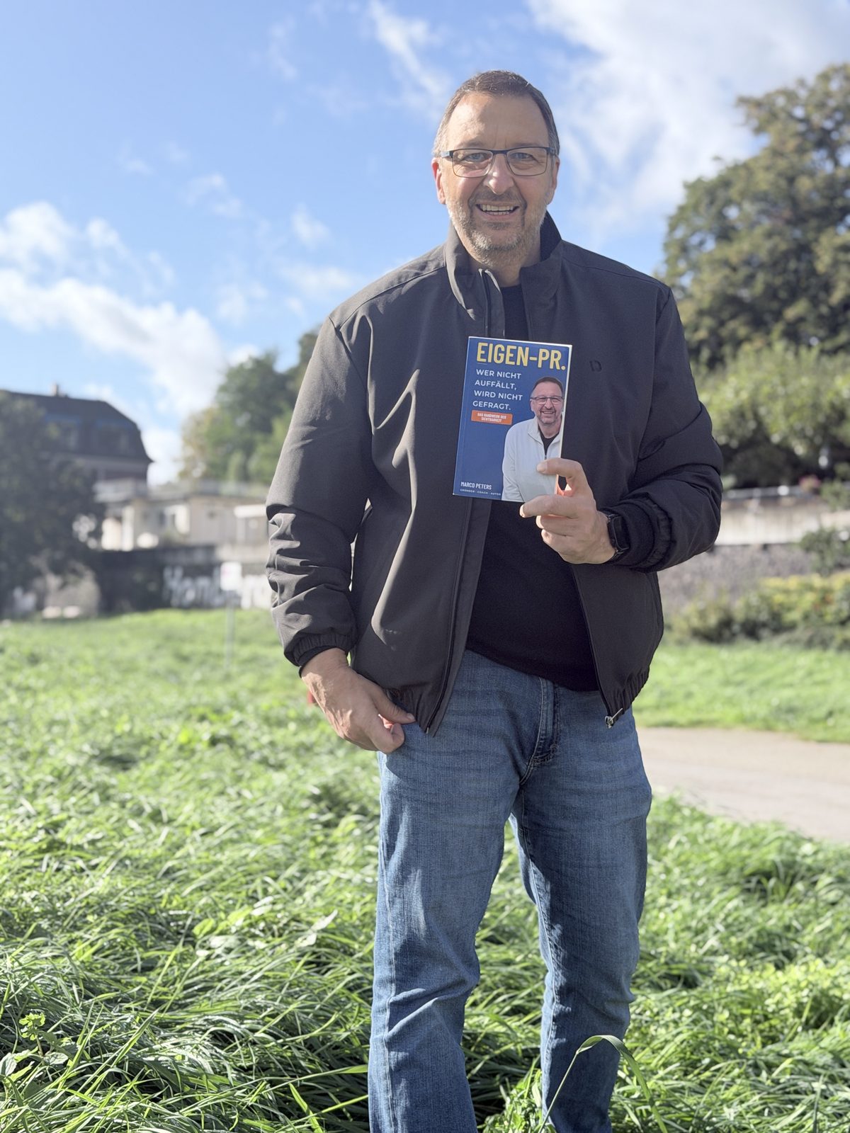 Marco Peters mit dem Buch EIGEN-PR.